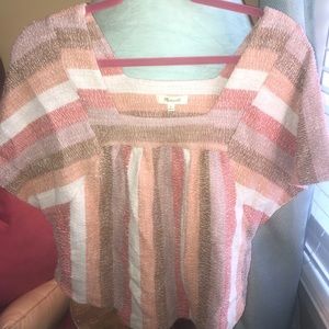 Madewell knitted shortsleeve top